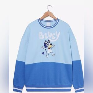 Boxlunch Exclusive Bluey portrait panel crewneck